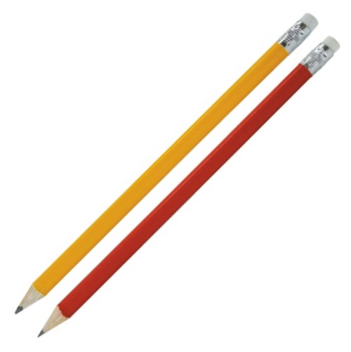 blyertspenna gul + röd