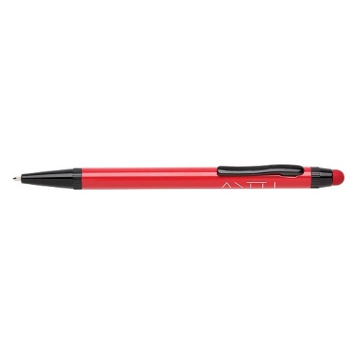 Röd touch penna med tryck